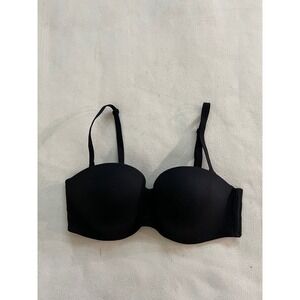 Victoria's Secret Body By Victoria Lined Strapless Bra Black 36D 337451-DL3